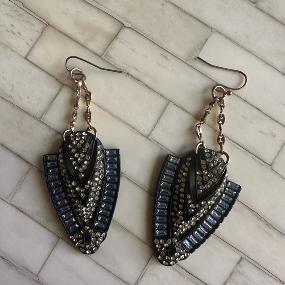 Lulu Frost Blue and White Crystal Earrings - Picture 3 of 4